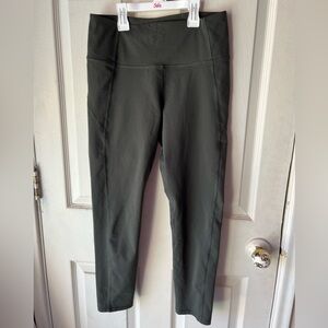 Dark Green High-Waisted Leggings